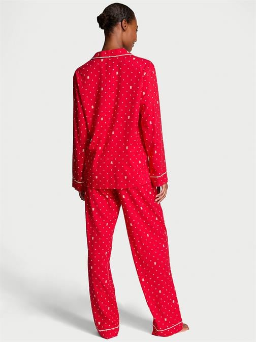 Flannel Uzun Pijama Takımı