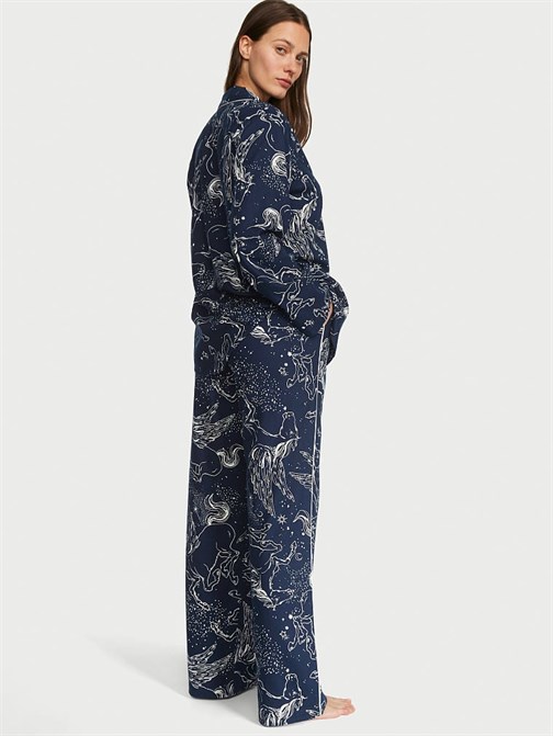 Flannel Uzun Pijama Takımı