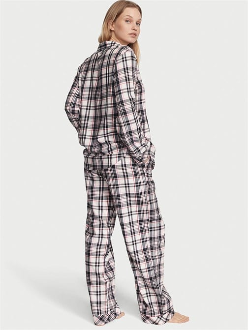 Flannel Uzun Pijama Takımı
