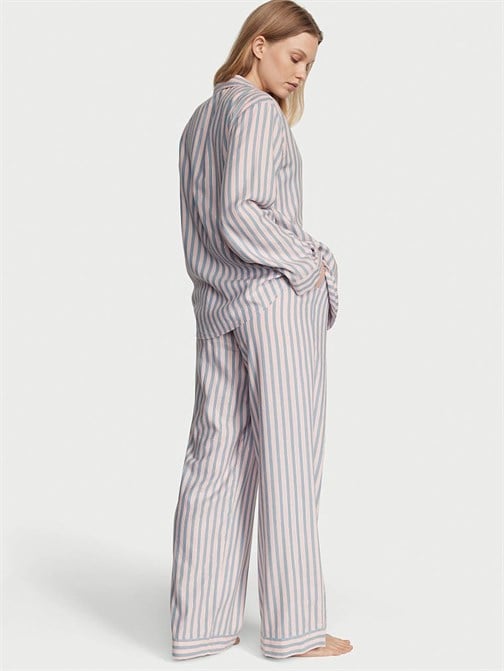 Flannel Uzun Pijama Takımı