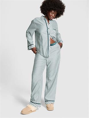 Flannel Uzun Pijama Takımı