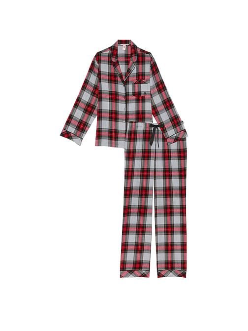 Flannel Uzun Pijama Takımı