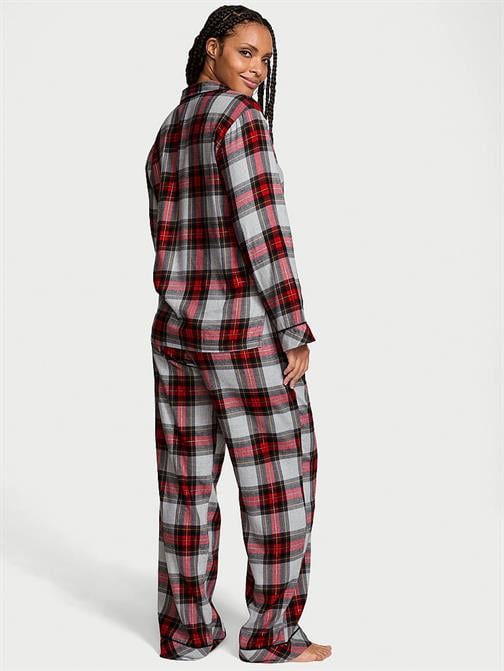 Flannel Uzun Pijama Takımı