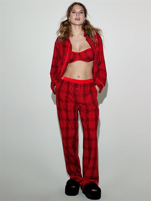 Flannel Uzun Pijama Takımı