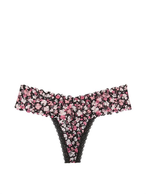 Floral Lace Thong Panty