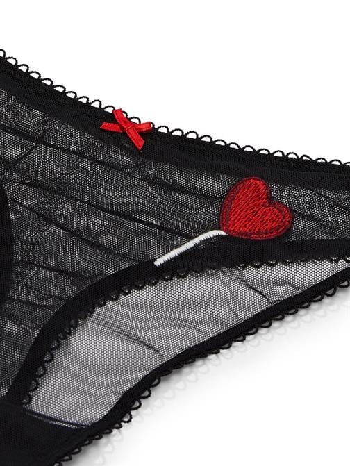 Fun & Flirty Dantelli Derin Bacak Kesimli Scoop Tanga