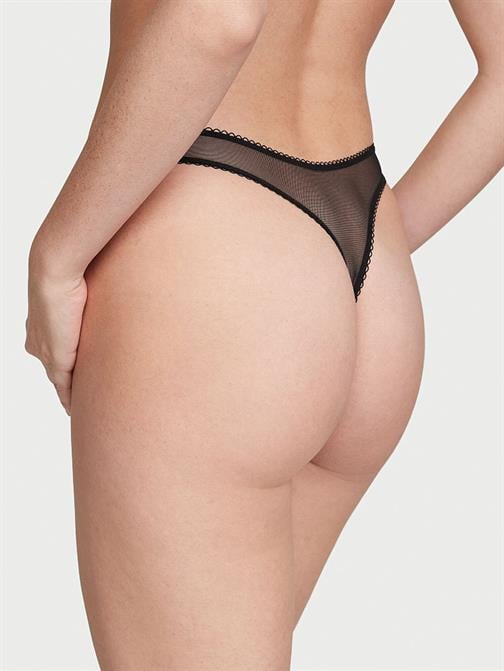 Fun & Flirty Dantelli Derin Bacak Kesimli Scoop Tanga
