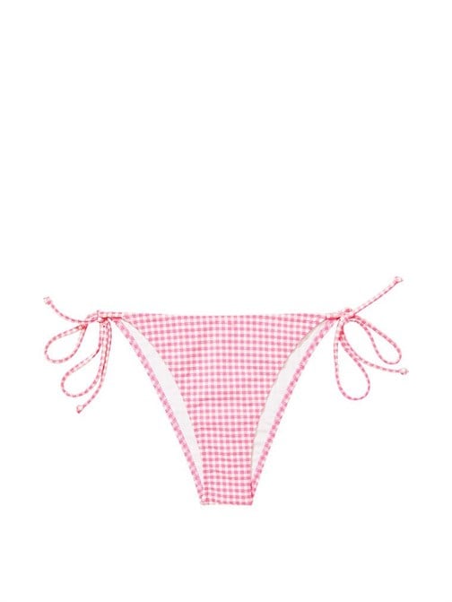 Gingham Brazilian String Bikini Altı