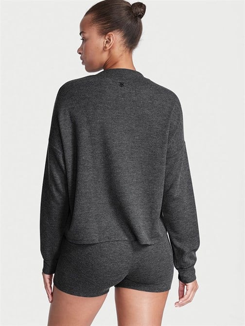 Glow Waffle Sweatshirt ve Bisiklet Şortlu Takım