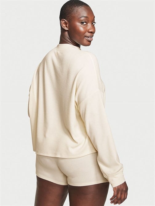 Glow Waffle Sweatshirt ve Bisiklet Şortlu Takım