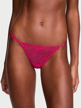 Gül Dantelli Ayarlanabilir V-String Külot