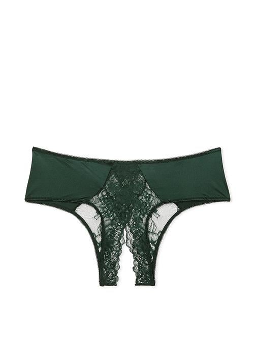 Gül Dantelli Crotchless Cheeky Külot