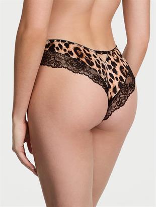 Gül Dantelli Derin Bacak Kesim Cheeky Külot