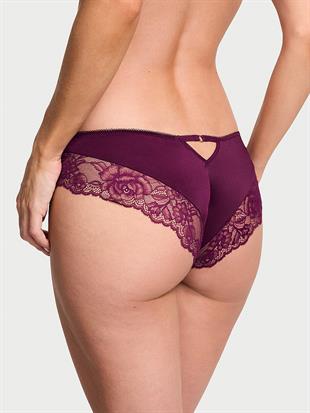 Gül Dantelli Derin Bacak Kesim Cheeky Külot