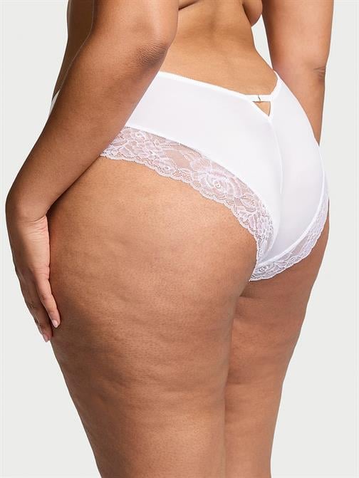 Gül Dantelli Derin Bacak Kesim Cheeky Külot