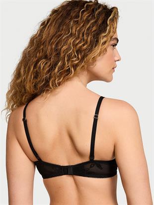 Gül Dantelli Push-Up Sütyen