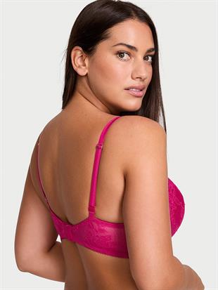 Gül Dantelli Push-Up Sütyen
