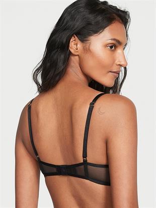 Gül İşlemeli Push-Up Sütyen