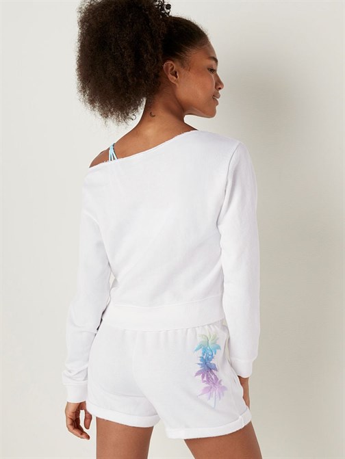 Günlük Omzu Açık Sweatshirt