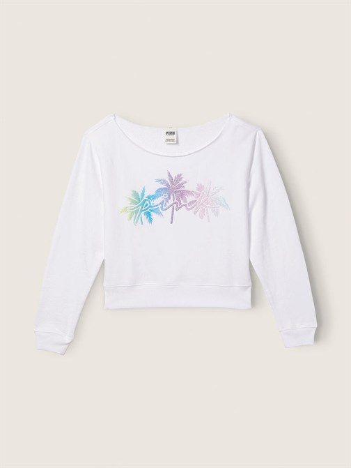Günlük Omzu Açık Sweatshirt