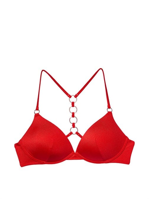 Halka Detaylı Push-Up Bikini Üstü