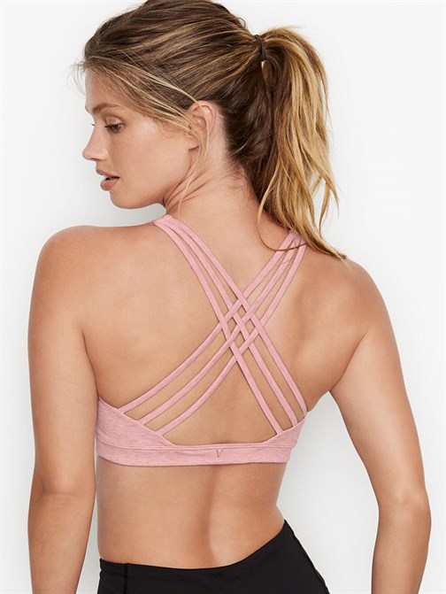 Incredible Essential Strappy Back Heathered Bra