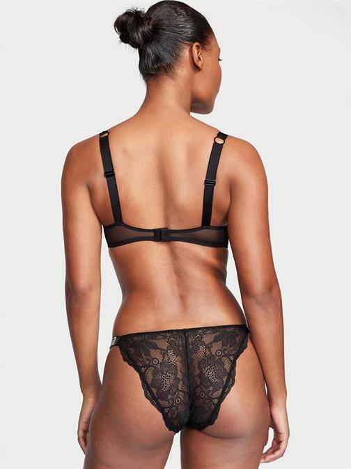 Işıltılı Askılı Dantelli Bikini Külot