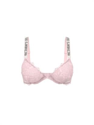Işıltılı Askılı Dantelli Push-Up Sütyen