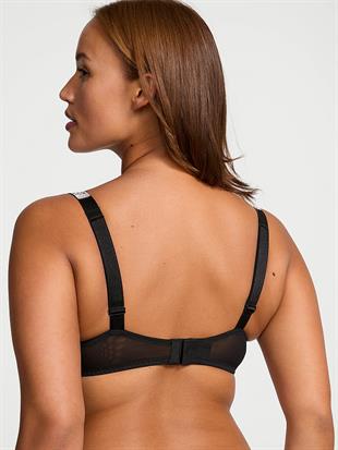 Işıltılı Askılı Dantelli Push-Up Sütyen