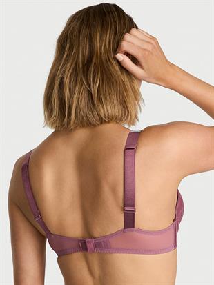 Işıltılı Askılı Dantelli Push-Up Sütyen
