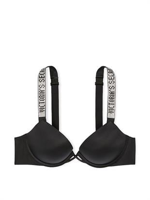 Işıltılı Askılı Push-Up Sütyen