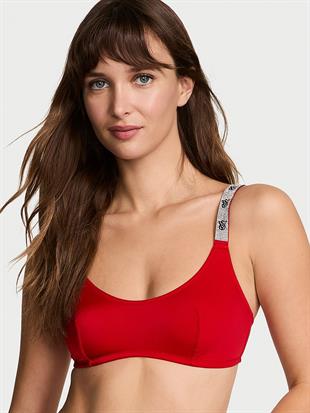 Işıltılı Askılı Scoop Bralet