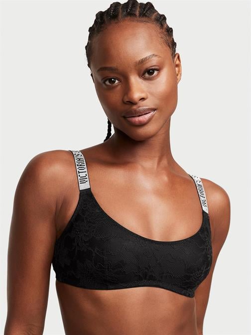 Işıltılı Askılı Scoop Bralet