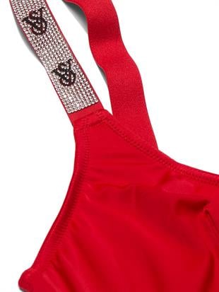 Işıltılı Askılı Scoop Bralet