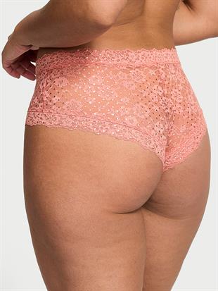 Işıltılı Dantelli Cheeky Külot