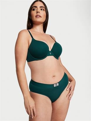 Işıltılı Logolu Pamuklu Perfect Shape Push-Up Sütyen