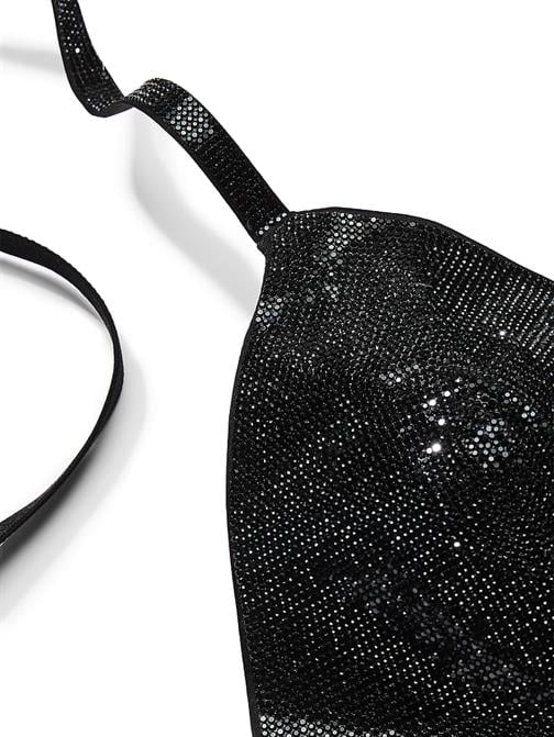 Işıltılı Üçgen Bralet Ve V-String Külot Takımı