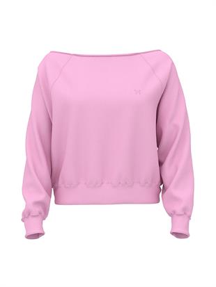 Ivy Fleece Off-The-Shoulder Sweatshirt