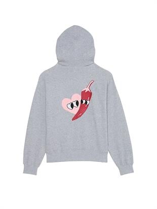 Ivy Kampüs Polar Kapüşonlu Sweatshirt