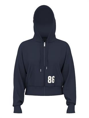 Ivy Terry Dar Kesim Fermuarlı Sweatshirt