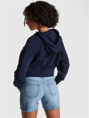 Ivy Terry Dar Kesim Fermuarlı Sweatshirt