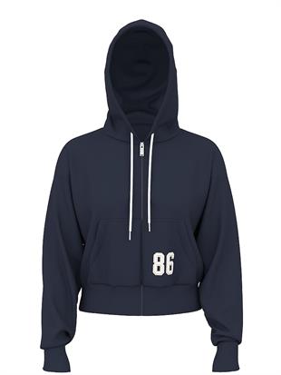 Ivy Terry Dar Kesim Fermuarlı Sweatshirt