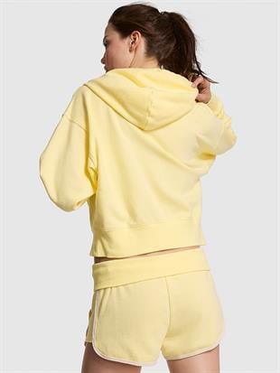 Ivy Terry Dar Kesim Fermuarlı Sweatshirt