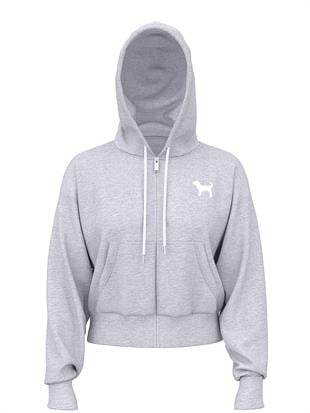 Ivy Terry Dar Kesim Fermuarlı Sweatshirt