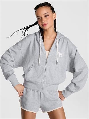 Ivy Terry Dar Kesim Fermuarlı Sweatshirt