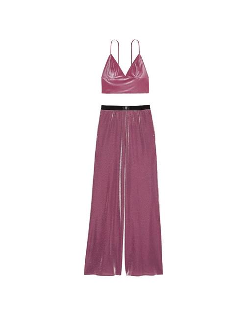 Kadife Atlet & Işıltılı Triko Pijama Takımı