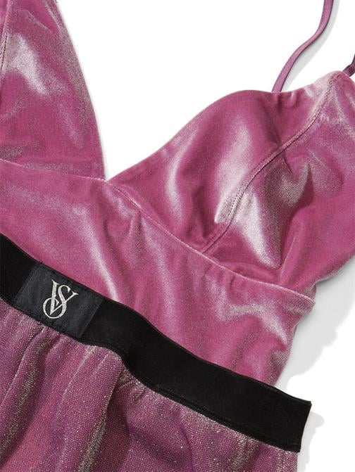 Kadife Atlet & Işıltılı Triko Pijama Takımı