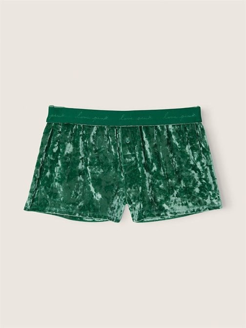 Kadife Boxer Şort Pijama