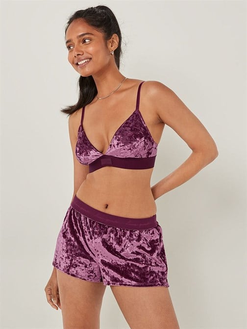Kadife Boxer Şort Pijama