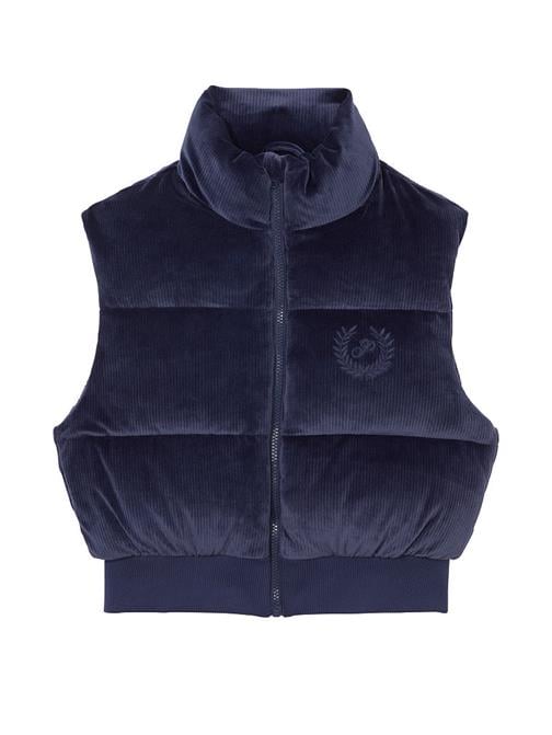 Kadife Crop Puffer Yelek